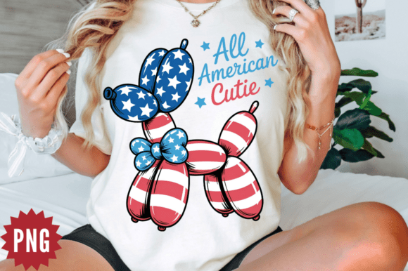 4th of July Balloon Dog PNG Design: A Festive Asset