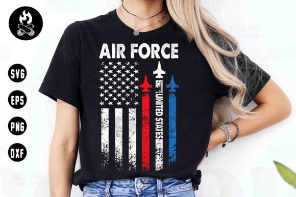 Air Force United States SVG for Bold 4th of July Designs