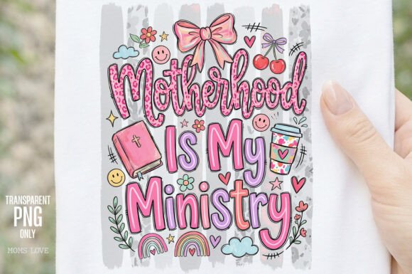 Celebrate Faith and Motherhood with This Charming PNG Design