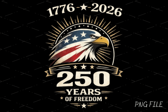 Celebrate the Semiquincentennial with 250 Years of Freedom, Bald Eagle PNG