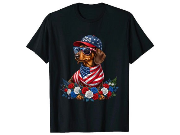 Patriotic Dachshund 4th of July T-Shirt: Design & Appeal