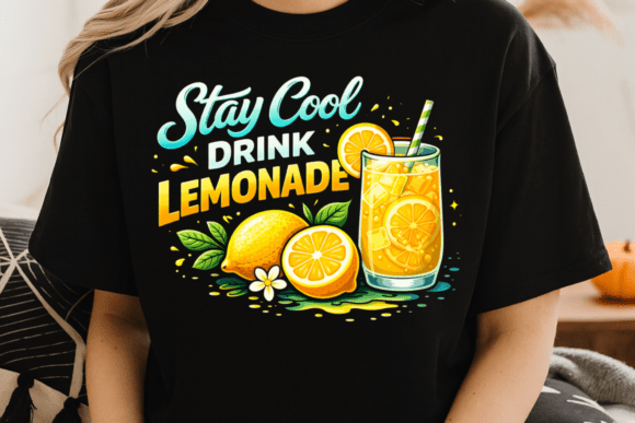 Stay Cool Drink Lemonade Shirt PNG: A Fresh Design Asset