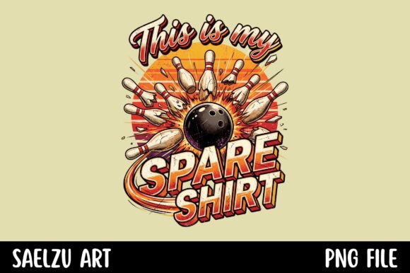 This is My Spare Shirt Bowling Retro: A Design Asset for Bold Branding