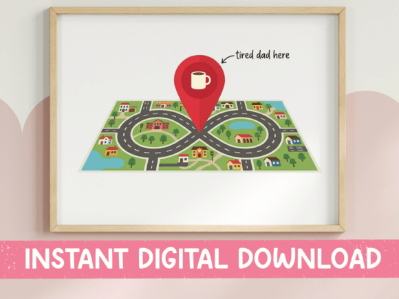 Tired Dad Here Map SVG PNG: The Relatable Design Asset You Need