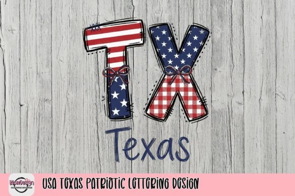 USA Texas Patriotic Lettering: A Bold Design Asset for Your Projects